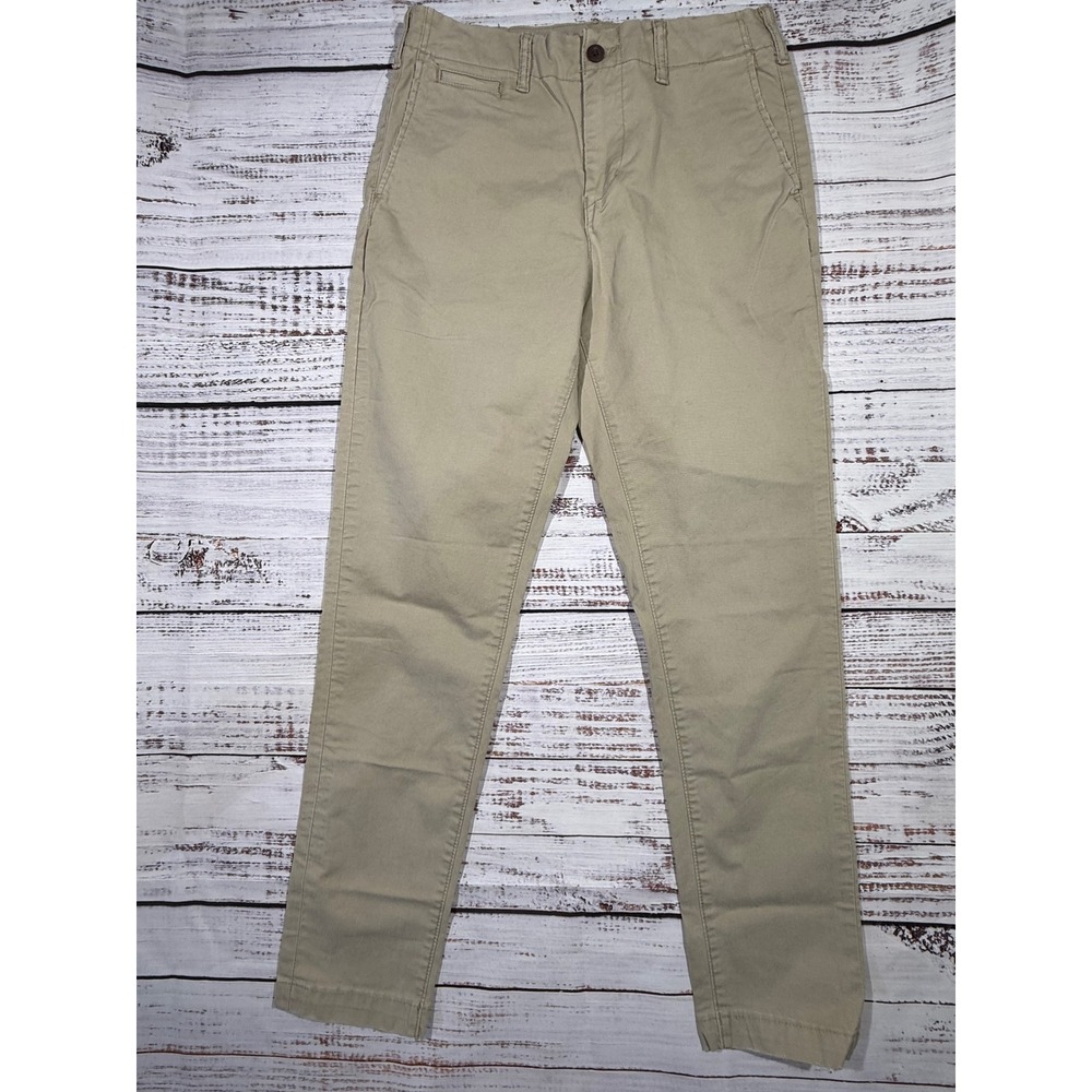 American Eagle Mens Next Level Flex Khaki Chino Slim Pants 30x32 Tan
